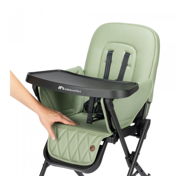 Chaise haute mallow mineral green Bebeconfort