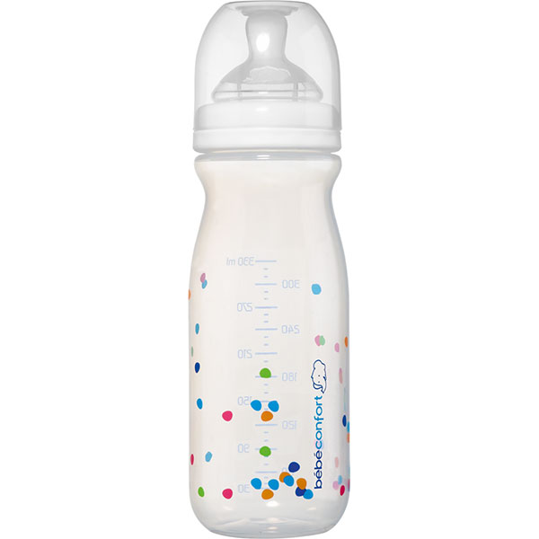 B/éb/é Confort Protection Silicone pour Biberon Verre Natural Comfort 270 ml
