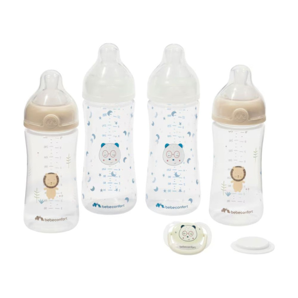 Coffret biberons physio air grow with me Bebeconfort