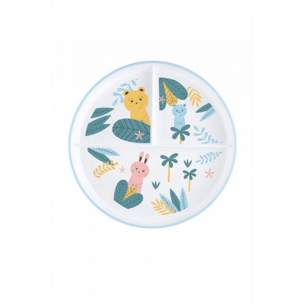 Assiette d'apprentissage avec compartiments little buddies Bebeconfort