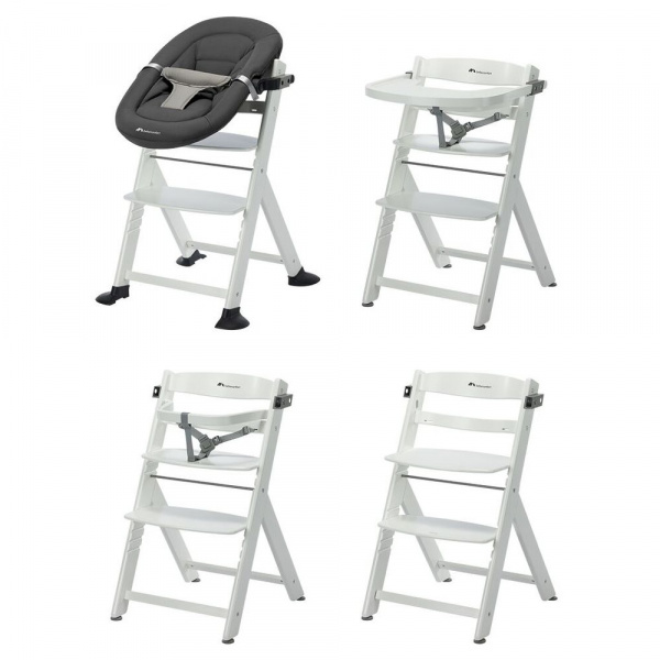 Chaise haute évolutive timba² - white Bebeconfort