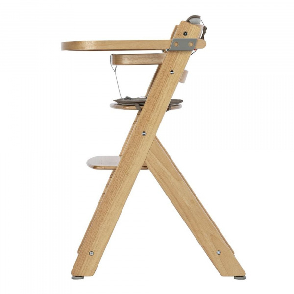 Chaise haute évolutive timba² wood avec coussin beige Bebeconfort