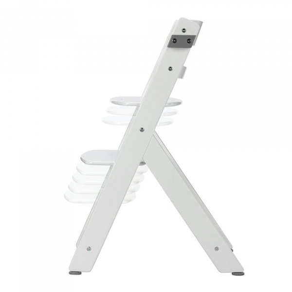 Chaise haute évolutive timba² blanc avec coussin gris Bebeconfort