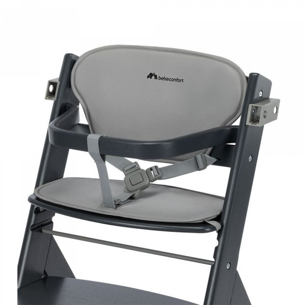 Chaise haute évolutive timba + coussin beige Bebeconfort