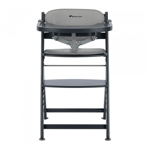 Chaise haute évolutive timba + coussin beige Bebeconfort
