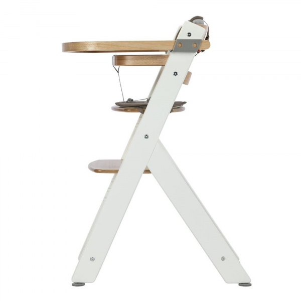 Chaise haute évolutive timba² light wood avec coussin beige Bebeconfort