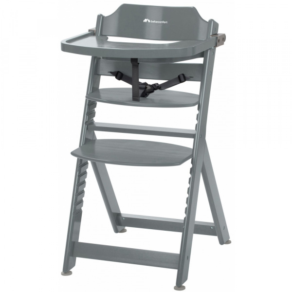 Chaise haute évolutive timba + coussin beige Bebeconfort