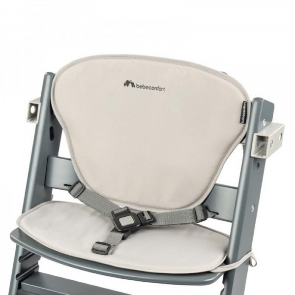 Chaise haute évolutive timba + coussin beige Bebeconfort