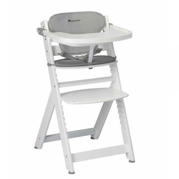 Chaise haute évolutive timba + coussin beige Bebeconfort