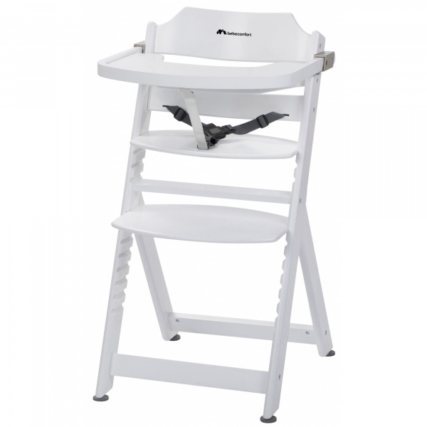 Chaise haute évolutive timba + coussin beige Bebeconfort