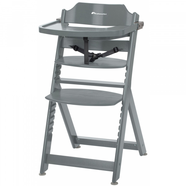 Chaise haute évolutive timba + coussin beige Bebeconfort
