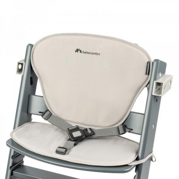 Chaise haute évolutive timba + coussin beige Bebeconfort