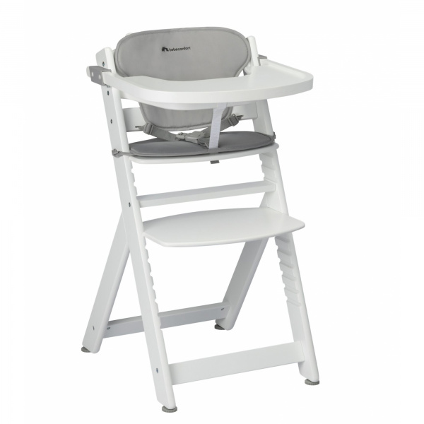 Chaise haute évolutive timba + coussin beige Bebeconfort