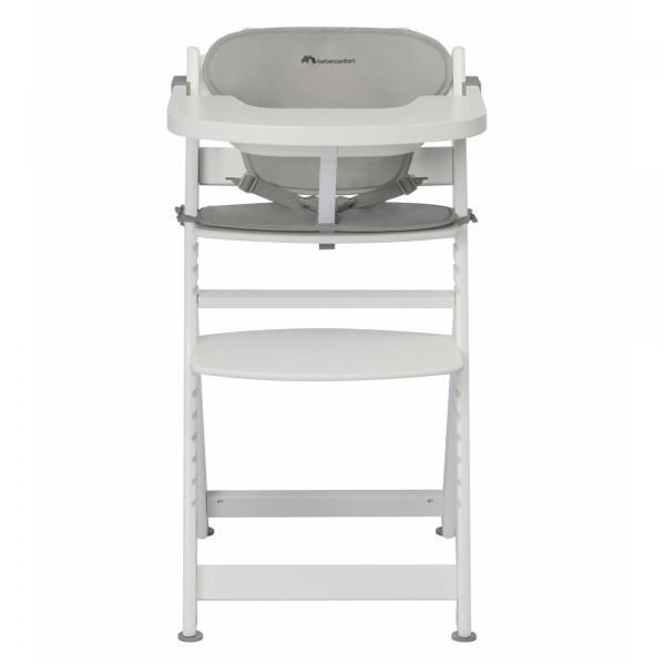 Chaise haute évolutive timba + coussin beige Bebeconfort