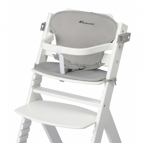 Chaise haute évolutive timba + coussin beige Bebeconfort