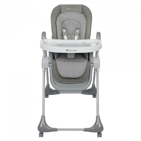 Chaise haute olea tinted gray Bebeconfort