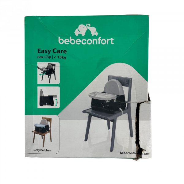 Les imparfaits - réhausseur de chaise bébé easy care booster - grey patches Bebeconfort