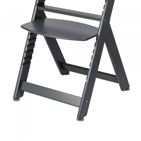 Chaise haute évolutive timba black avec coussin gris Bebeconfort