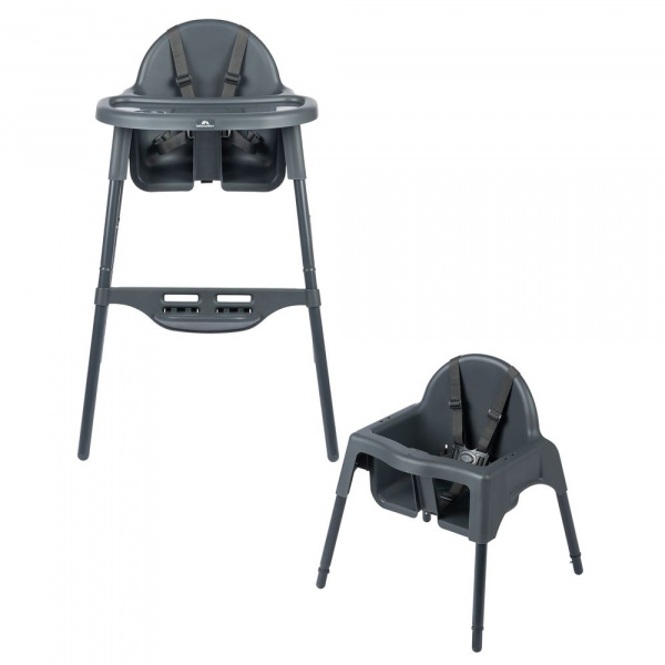 Chaise haute meely graphite Bebeconfort