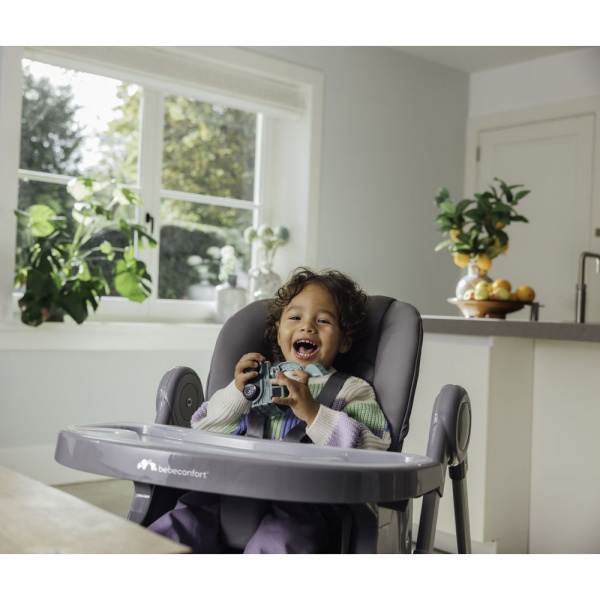 Chaise haute olea mineral gray Bebeconfort