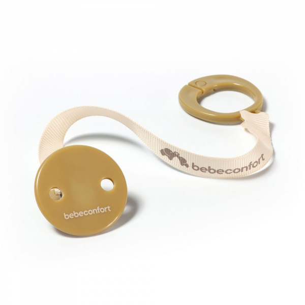 Lot de 2 attaches sucette à clip green/beige Bebeconfort