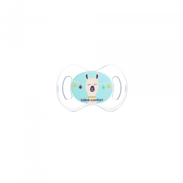 Lot de 2 sucettes physiologiques silicone air confort 0-6 mois sand Bebeconfort