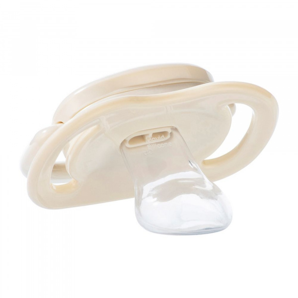 Lot de 2 sucettes physiologiques silicone air confort 0-6 mois sand Bebeconfort