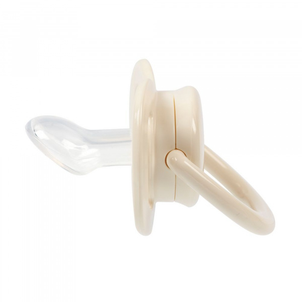 Lot de 2 sucettes physiologiques silicone air confort 0-6 mois sand Bebeconfort