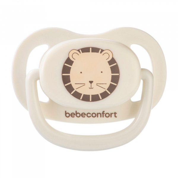 Lot de 2 sucettes physiologiques silicone air confort 0-6 mois sand Bebeconfort