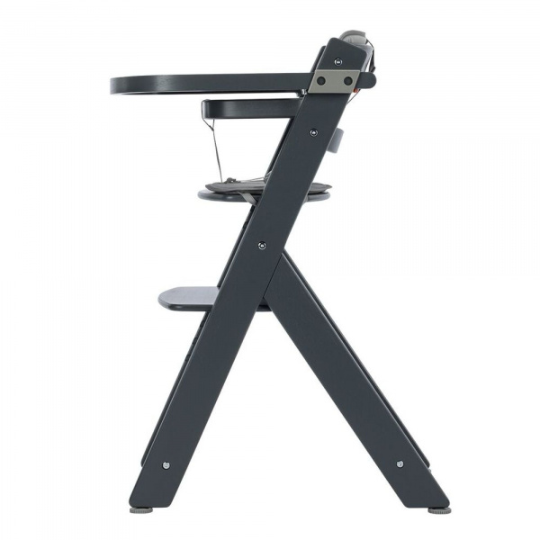 Chaise haute évolutive 2-en-1 timba ² blanc avec coussin grey + transat tinted graphite Bebeconfort