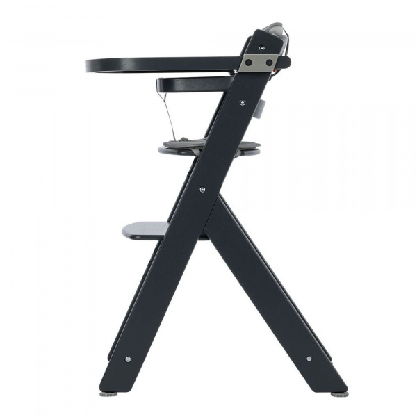 Chaise haute évolutive 2-en-1 timba ² avec coussin mineral graphite + transat tinted graphite Bebeconfort