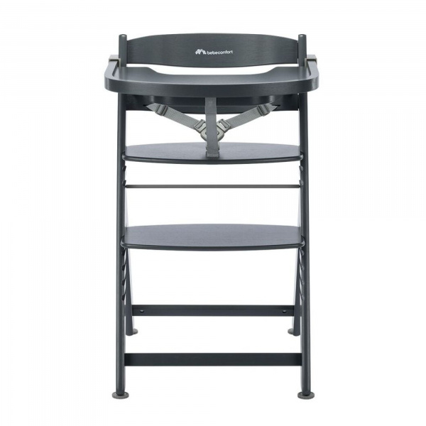 Chaise haute évolutive 2-en-1 timba ² warm gray + transat tinted graphite Bebeconfort