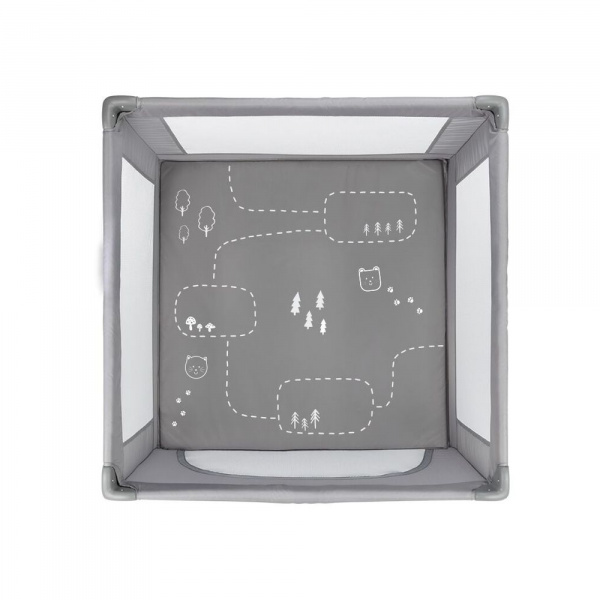 Lit parapluie adonis mineral gray Bebeconfort