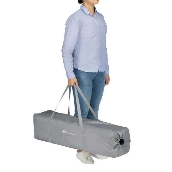 Lit parapluie adonis mineral gray Bebeconfort