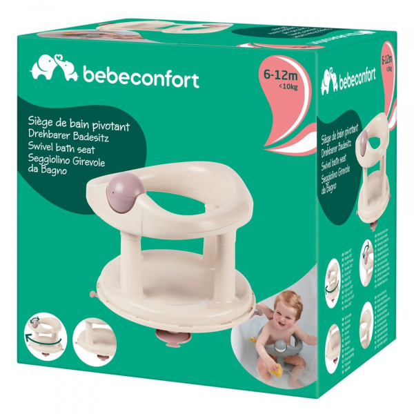 Anneau de bain pivotant beige/lavende Bebeconfort