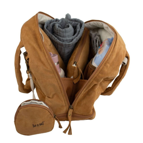 Sac à langer doudoune camel Baby on board