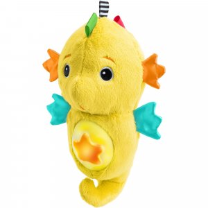 Veilleuse peluche hippocampe jaune Baby einstein