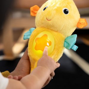 Veilleuse peluche hippocampe jaune Baby einstein