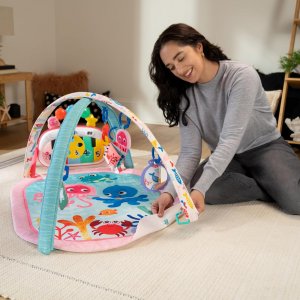 Tapis de découverte musicale et linguistique, 4-en-1, rose Baby einstein