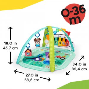 Tapis de découverte musicale et linguistique, 4-en-1, multi Baby einstein
