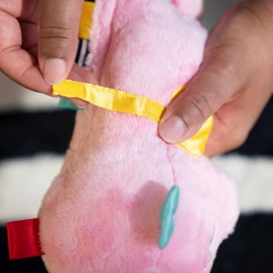 Veilleuse peluche bébé hippocampe rose Baby einstein