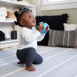 Balle de préhension bébé bleu Baby einstein