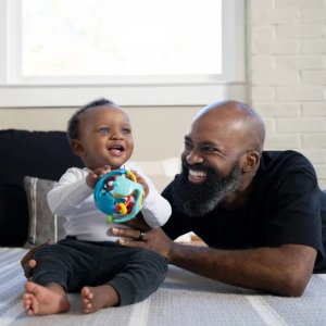 Balle de préhension bébé bleu Baby einstein