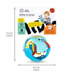 Balle de préhension bébé bleu Baby einstein