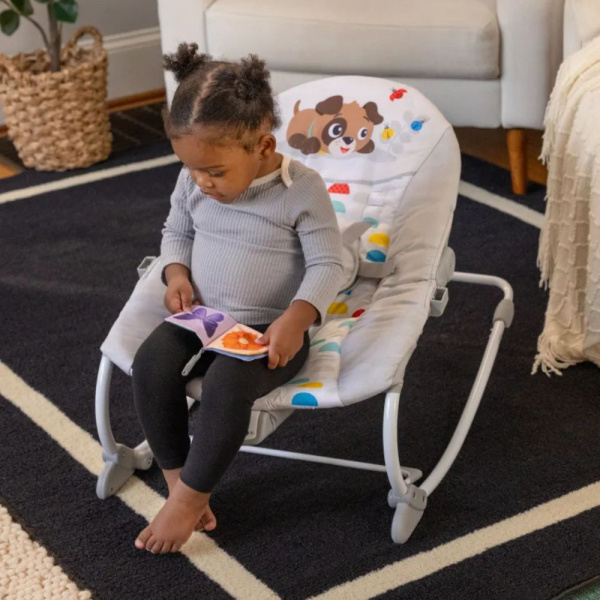 Transat bébé à bascule musical et vibrant dean Baby einstein