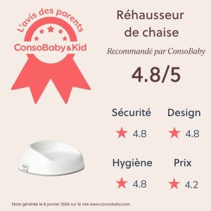 Rehausseur de chaise blanc Babybjorn