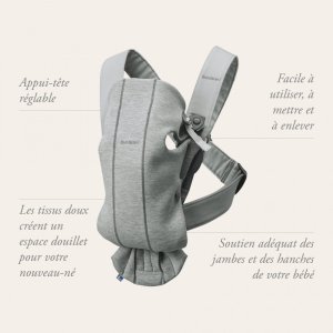 Porte bébé mini coton noir Babybjorn