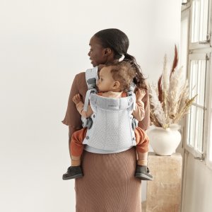 Porte bébé harmony mesh 3d argent Babybjorn