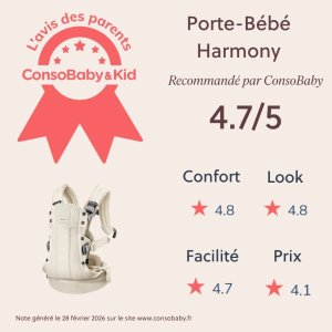 Porte bébé harmony mesh 3d crème Babybjorn