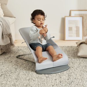 Transat bébé bliss jersey 3d gris clair Babybjorn